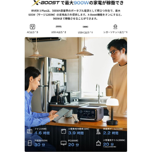 EcoFlow Technology Japan ポータブル電源 RIVER 3 Plus (290) EFRIVER3PLUS-JP-CBOX-イメージ6