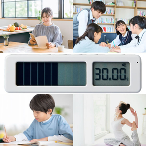 キングジム ビジュアルバータイマー プチ アイスホワイト FCK360A-VBT5-W-イメージ2