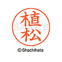 シヤチハタ ネームペン用ネーム シルバー 既製 植松 FC46130-X-GPS-0359