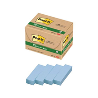 3M ポスト・イット 見出し 再生紙 50×15mm ブルー 25冊 F827195-7001-B