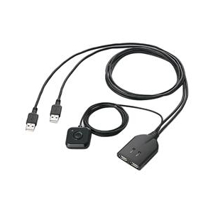 エレコム キーボード・マウス用パソコン切替器 KM-A22BBK エレコム キーボード・マウス用パソコン切替器 KM-A22BBK