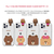 LINE FRIENDS iPhone 12 mini用フィギュア付きソフトクリアケース FACE CHOCO KCE-CSG364-イメージ3