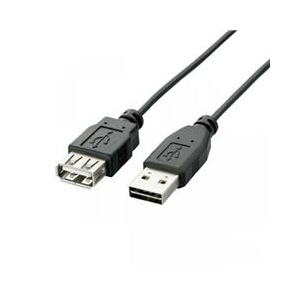 エレコム 両面挿しUSB延長ケーブル(A-A) 2.0m ブラック U2C-DE20BK エレコム 両面挿しUSB延長ケーブル(A-A) 2.0m ブラック U2C-DE20BK