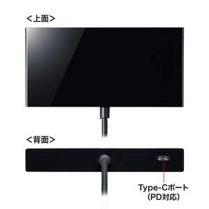 サンワサプライ USB Type-Cマルチ変換アダプタ ブラック AD-ALCMHV2BK-イメージ12