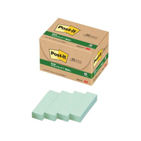 3M ポスト・イット 見出し 再生紙 50×15mm グリーン 25冊 F827196-7001-G