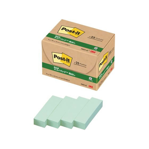 3M ポスト・イット 見出し 再生紙 50×15mm グリーン 25冊 F827196-7001-G-イメージ1