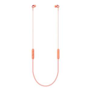 AXES ネックバンド型Bluetoothイヤホン B-FINE オレンジピンク AHBT89OPK-イメージ2