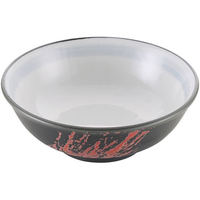 江部松商事 EBM/磁器 中華食器 黒釉筆流し 玉渕丼 6.5寸 FC442LX-8179770