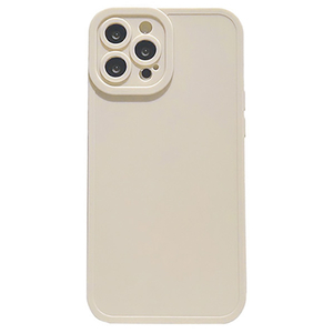 GAACAL iPhone 14 Pro用カメラ保護マットTPUケース アイボリー P00212AQP-イメージ1