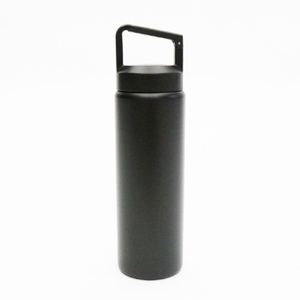 ヒロコーポレーション 炭酸対応真空ステンレスボトル(600ml) ブラック HED-7875-イメージ1
