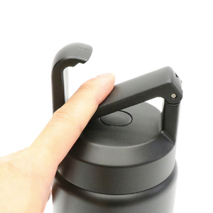 ヒロコーポレーション 炭酸対応真空ステンレスボトル(600ml) ブラック HED-7875-イメージ4