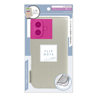 トリニティ ajouter アジュテ iPhone 17 Pro用[FlipNote] 耐衝撃フリップノートケース ホワイト AJ-IP25M3-FN-SHWT