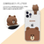 LINE FRIENDS iPhone 12 mini用フィギュア付きソフトクリアケース BASIC BROWN KCE-CSG365-イメージ5