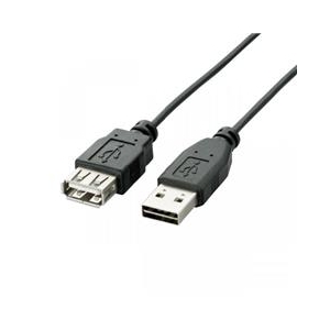 エレコム 両面挿しUSB延長ケーブル(A-A) 3.0m ブラック U2C-DE30BK エレコム 両面挿しUSB延長ケーブル(A-A) 3.0m ブラック U2C-DE30BK