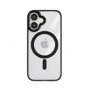 COCO　CASE iPhone 17用Magsafe対応 ところどころメタルケース ブラック 1835-17-BLACK-イメージ1