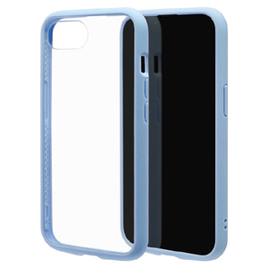 ラスタバナナ iphone17e/16e用 flexguard ﾊｲﾌﾞﾘｯﾄﾞｹｰｽ tpu×pc ブルー×クリア 8771IP5EHPBL-イメージ1