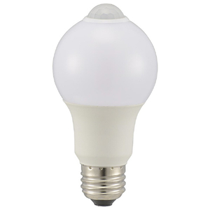 オーム電機 LED電球 E26 60形相当 人感明暗センサー付き 電球色 LDA8L-G R52-イメージ2