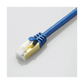 エレコム CAT7対応LANケーブル(5．0m) ブルーメタリック LD-TWST/BM50