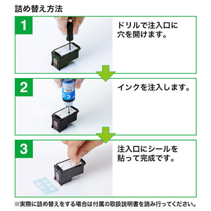 サンワサプライ 詰替えインク 3色セット(シアン・マゼンタ・イエロー)・各30ml INK-C346S30S-イメージ3