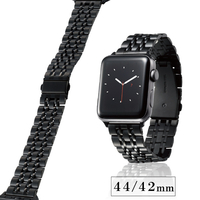 エレコム Apple Watch 44/42mm用ラグジュアリーステンレスバンド ブラック AW-44BDSS7BK