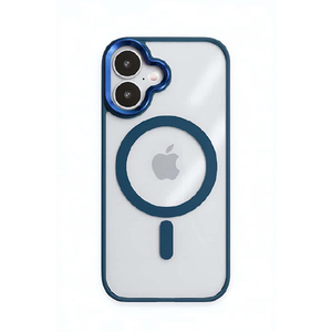 COCO　CASE iPhone 17用Magsafe対応 ところどころメタルケース ブルー 1835-17-BLUE-イメージ1