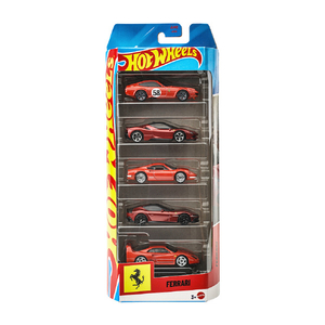マテル JLN12 ホットウィール ベーシックカー フェラーリ 5カーパック HWﾍﾞ-ｼﾂｸｶ-ﾌｴﾗ-ﾘ5ｶ-ﾊﾟﾂｸ-イメージ1