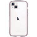 NATURALdesign iPhone 14/13用背面型ケース マットラバー加工 CHROME-CLEAR ココア IP22-61-CHC10