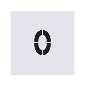 アイマーク ステンシル 0 文字サイズ100×65mm FC025JB-4341325-イメージ1