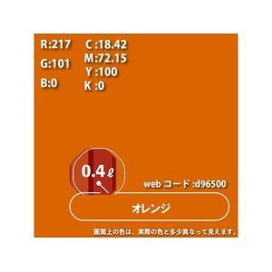 カンペハピオ 油性トップガード オレンジ 0.4L FCB937M-イメージ3