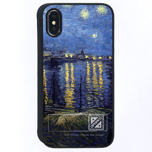 Dparks iPhone XS/X用ケース spirit case ローヌ川の星月夜 DS14789I58 Dparks iPhone XS/X用ケース spirit case ローヌ川の星月夜 DS14789I58
