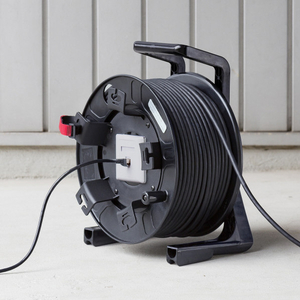 サンワサプライ 屋外用巻取り延長CAT6A LANケーブル KB-MKE21BK-イメージ2