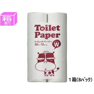 Forestway トイレットペーパー 30m ダブル 12ロール×8パック 1箱(8パック) F833867-FRW657306-イメージ1