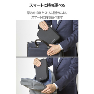 エレコム ZEROSHOCK/タブレット汎用インナーケース/～8．7インチ ブラック TB-08ZSBIBLBK-イメージ7