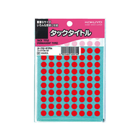 コクヨ タックタイトル(丸型φ8mm) 赤 96片×17シート F817972-ﾀ-70-41NR