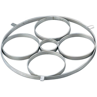 江部松商事 EBM/18-8 ゆで麺鍋用リング Aタイプ 直径145×4穴 FC391LB-0867200