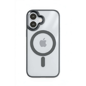 COCO　CASE iPhone 17用Magsafe対応 ところどころメタルケース グレー 1835-17-GRAY-イメージ1