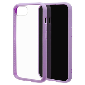 ラスタバナナ iphone17e/16e用 flexguard ﾊｲﾌﾞﾘｯﾄﾞｹｰｽ tpu×pc パープル×クリア 8774IP5EHPPU-イメージ1