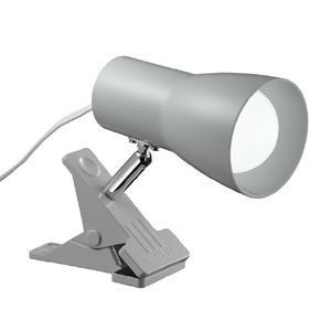 ヤザワ 40形LED電球付属クリップライト グレｰ CLL04D01NG-イメージ1