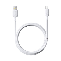 BASEUS Baseus Silky 充電ケーブル USB-A to C 3A 1m ムーンホワイト E0421401