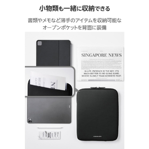 エレコム ZEROSHOCK/タブレット汎用インナーケース/～13インチ ブラック TB-13ZSBIBLBK-イメージ5