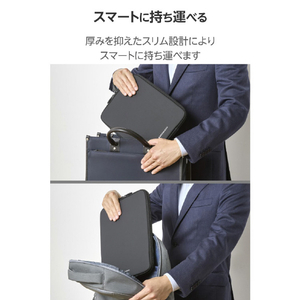 エレコム ZEROSHOCK/タブレット汎用インナーケース/～13インチ ブラック TB-13ZSBIBLBK-イメージ7