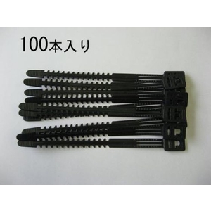 エスコ ACコード用バンド 黒 100本 160mm FCZ1199-EA475HA-2-イメージ1
