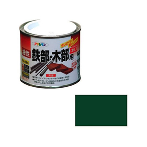 アサヒペン 油性鉄部木部用EX 1／5L 緑 FC471NS-イメージ1