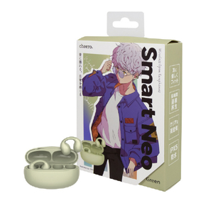 cheero フルワイヤレスイヤホン Wireless Open Earphones Smart NEO グリーン CHE-646-GR-イメージ10