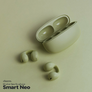 cheero フルワイヤレスイヤホン Wireless Open Earphones Smart NEO グリーン CHE-646-GR-イメージ8