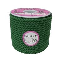 ユタカメイク ロープ PEカラーロープボビン巻 5mm×30m グリーン FC090FX-4948939