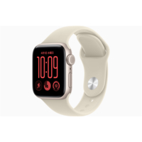 Apple Apple Watch SE 3(GPS + Cellularモデル)- 40mm スターライトアルミニウムケースとサンドスポーツバンド - M/L MJLE4J/A