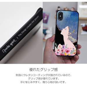 Dparks iPhone XS/X用ケース spirit case フラワードリーム ブルー DS14791I58-イメージ12