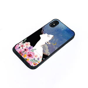 Dparks iPhone XS/X用ケース spirit case フラワードリーム ブルー DS14791I58-イメージ3