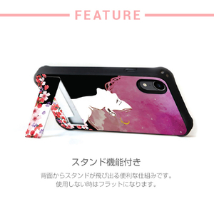 Dparks iPhone XS/X用ケース spirit case フラワードリーム ブルー DS14791I58-イメージ8